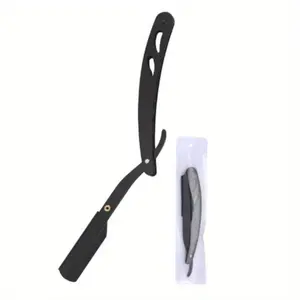 1pc Stainless Steel Knife Holder - Beauty Salon Hairdressing Tool - Men's Hair Salon Barber Shop Knife Holder Straight Razors Stainless Blades
