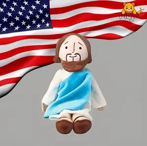 Jesus plush toy, Soft and cuddly stuffed toy for kids and adults, lovely plush gift, religious thanksgiving christmas christian baptism gifts, christmas decorations, my first addiction toys, stuffed toys for adults, thanksgiving christmas gift set