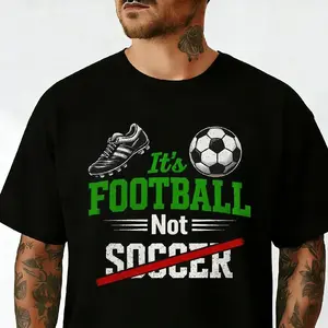 It's Football Not Soccer Shirt, Funny Soccer Fan Comfort Colors Tee, Vintage European Football T-Shirt, Soccer Lover Gift