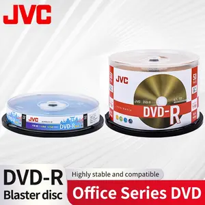 DVD-R Blank Discs 4.7gb 16x for High-Speed Recording, 10 Pack and 50 Pack Options Available, Ideal for Data Storage and Media Backup JVC