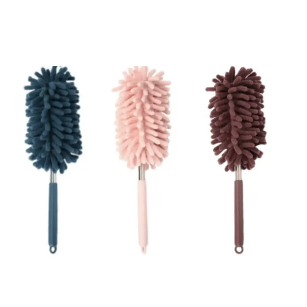 3 Packs Car Interior Duster with Extension Pole, Microfiber Car Duster with Bendable Head, Car Accessories Dusters Exterior&Interior Scratch Free, for Cleaning of Vehicle Details, Offices, Windows