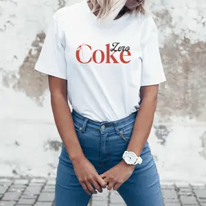 Coke Zero Bow Graphic T-shirt, Coca Cola Shirt, Diet Soda Lover Gift, Funny Soft Tee, Unisex Garment-Dyed Top