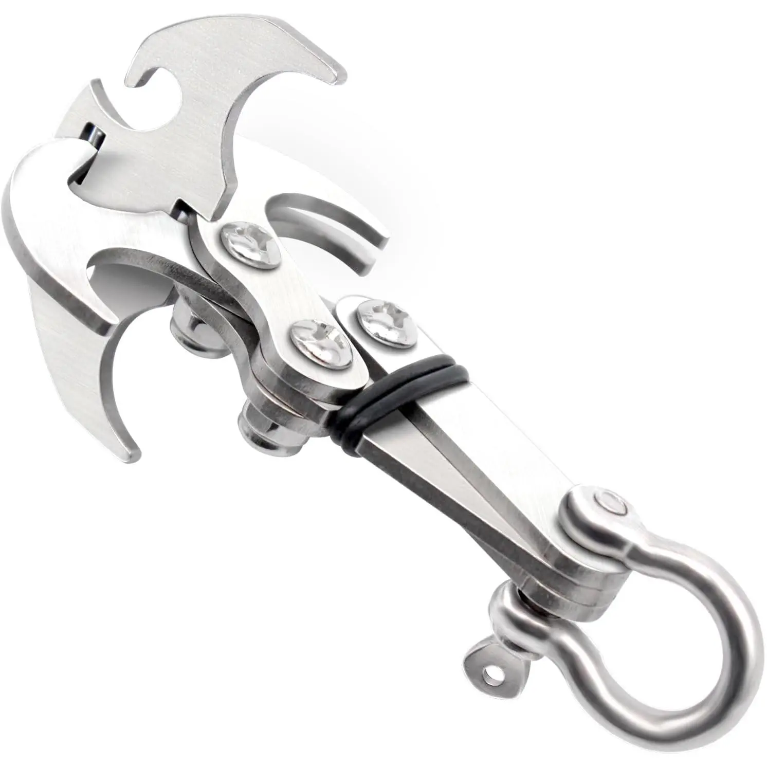 Stainless Steel Gravity Grappling Hook - Multi-Functional Tool for Rock Climbing, Survival, and Emergency situations - Foldable and Portable - Ideal for Outdoor Adventures