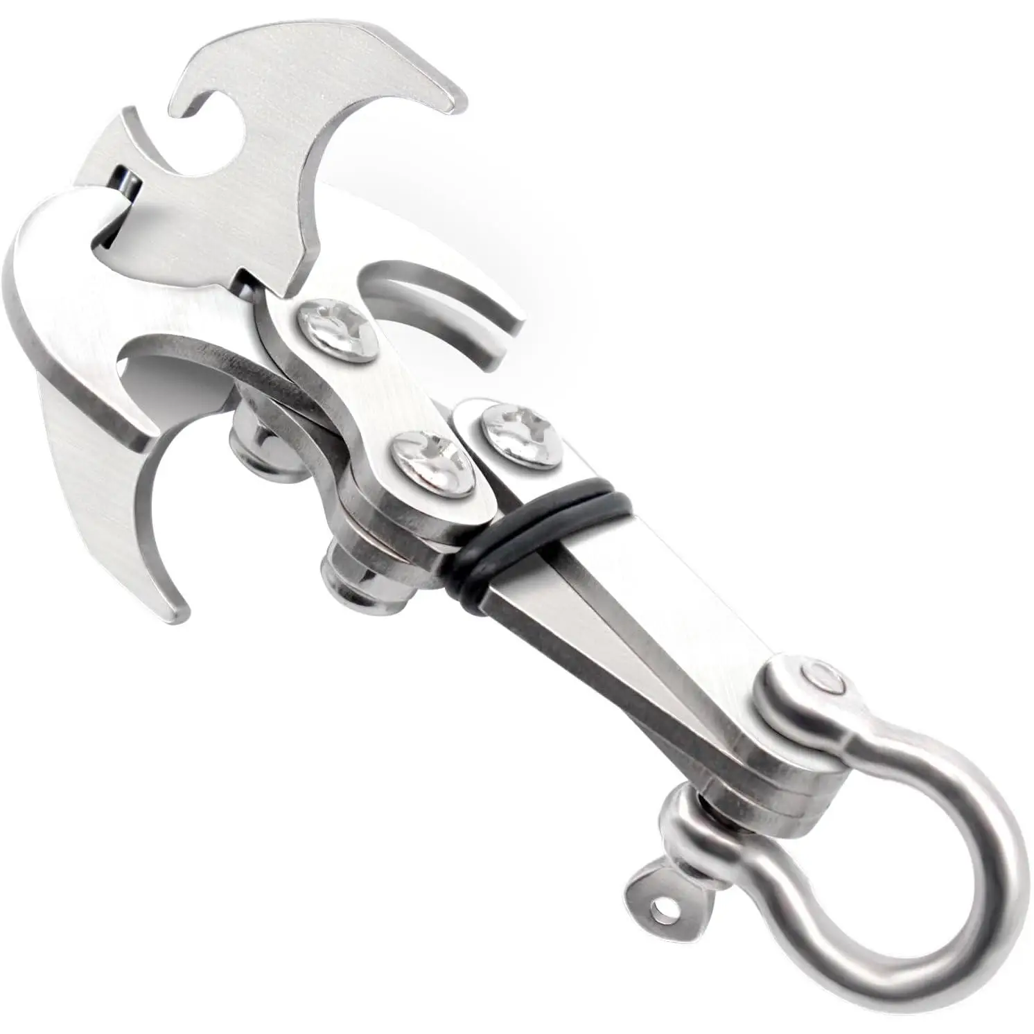 Stainless Steel Gravity Grappling Hook - Multi-Functional Tool for Rock Climbing, Survival, and Emergency situations - Foldable and Portable - Ideal f