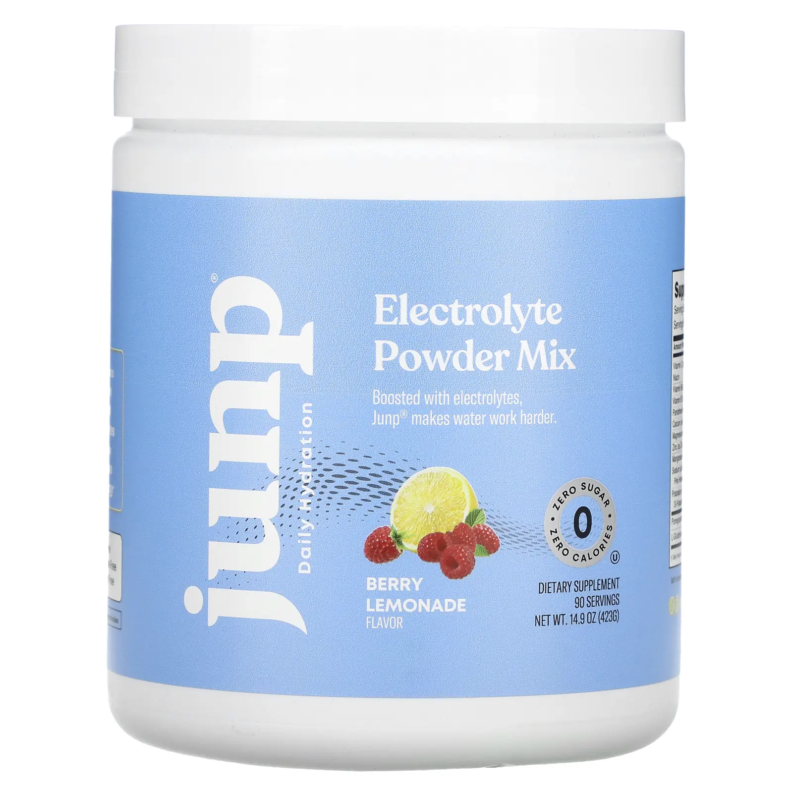 JUNP Hydration Electrolyte Powder Mix, Berry Lemonade, 14.9 oz (423 g)