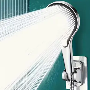 High-Pressure Shower Set, Large Area Shower Head, 3 Adjustable Modes, Handheld Shower Head, High-Quality Water Saving, Bathroom Accessories, Shower Kit