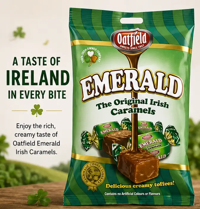 Oatfield Traditional Original Irish Caramels, 484g Sweet Snack