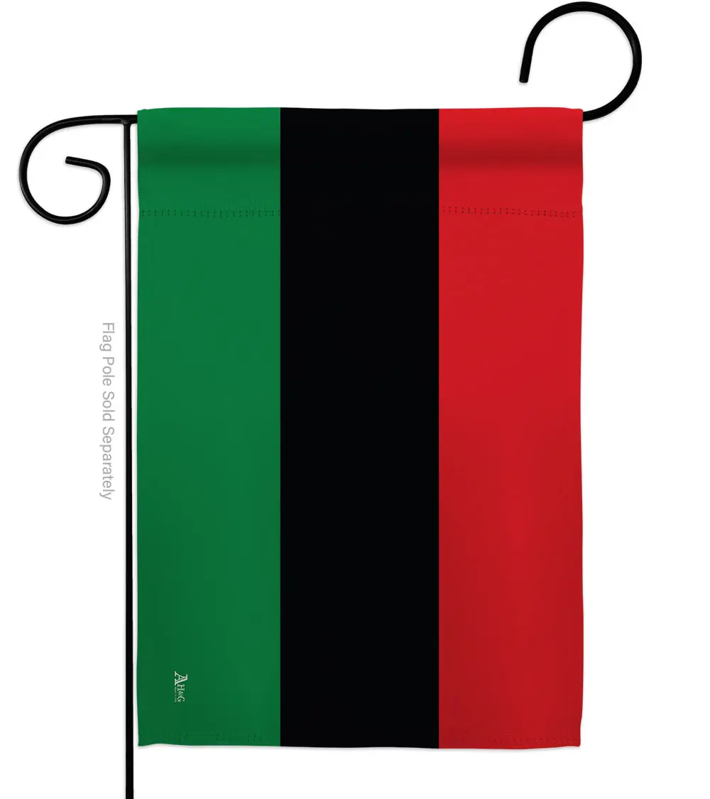13 x 18.5 in. Pan African Black History Juneteenth Double-Sided Decorative Horizontal Garden Flags - House Decoration Banner Yard Gift
