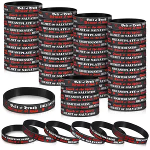 120Pcs Bible Verse Bracelets End of Year Christian Gift for Teacher Women Men Father's Day Religious Gift Waterproof Colorful Stretch Silicone Faith Bracelets Motivational Rubber Wristband for Church Party Favor Sunday School Back to School Gift