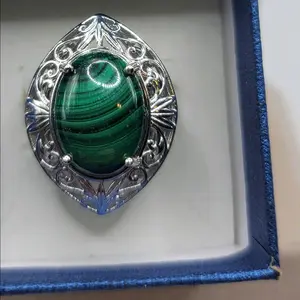 Malachite Ring Size 8