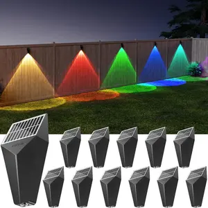 2024 4/8/12pcs Solar Powered Fence Lights - 50 Lumens Bright LED Deck Lights for Outside Deck, Patio, Railing, and Wall - Waterproof, Energy-Efficient, and Easy-to-Install Outdoor Lighting Solution