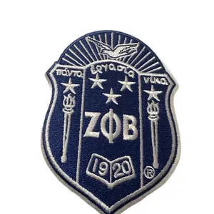 Zeta Phi Beta shield patch