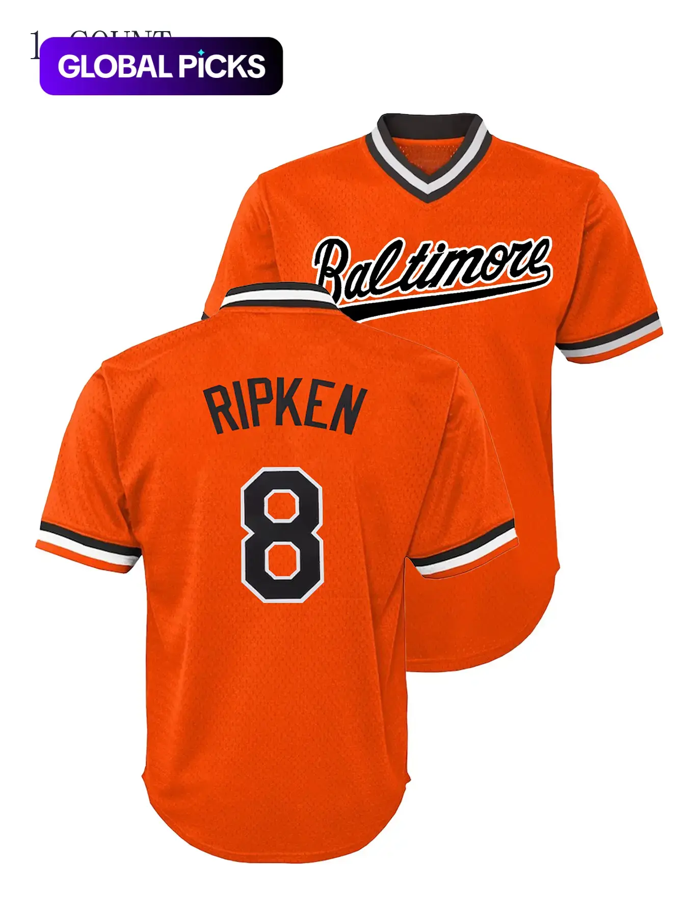 Men's Letter & Number Patched Graphic Baseball Jersey, Casual Loose Short-Sleeve V-Neck Top for Fall & Winter, Sportswear for Training & Competition