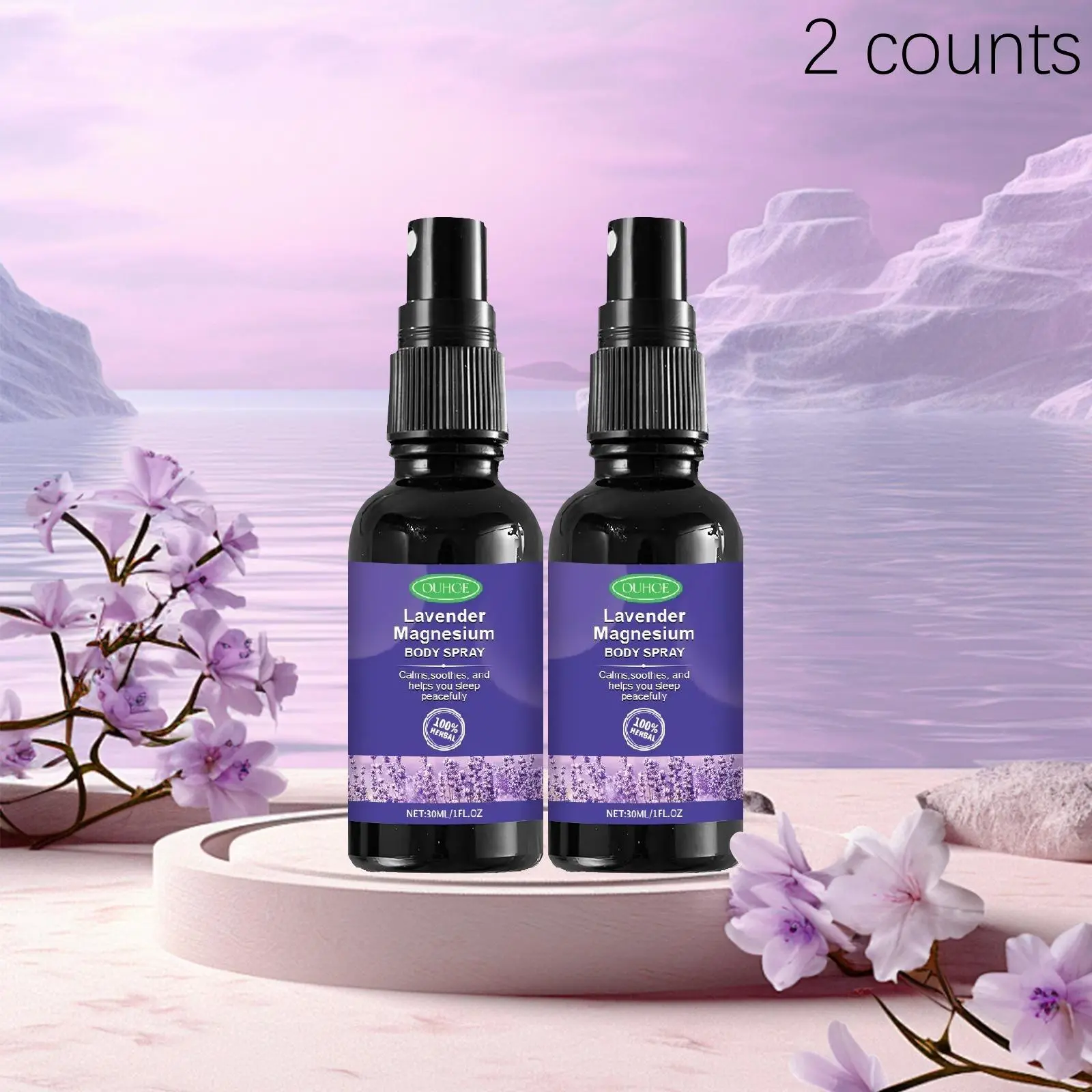 Lavender Sleep Spray, Lavender Scent, Create Comfort Atmosphere, Enjoyable Mood, Peaceful Sleep, Relaxing Mist, Natural Aromatherapy Solution, Relaxation, Soothing, Sleep Soother