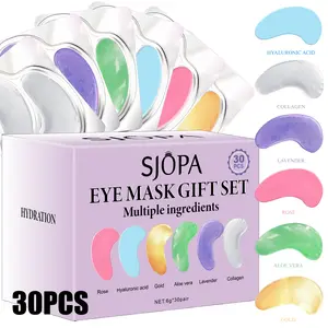 30 pieces of individually packaged eye masks |     Deep Moisturizing, Hygienic, Convenient, Perfect Holiday Gift, Six Colors, SJOPA Brand