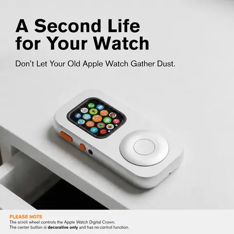 Techpod RePod Aluminum Alloy Protective Case for Watch Series The Classic iPod Reborn on Your Watch with Retro Scroll Wheel