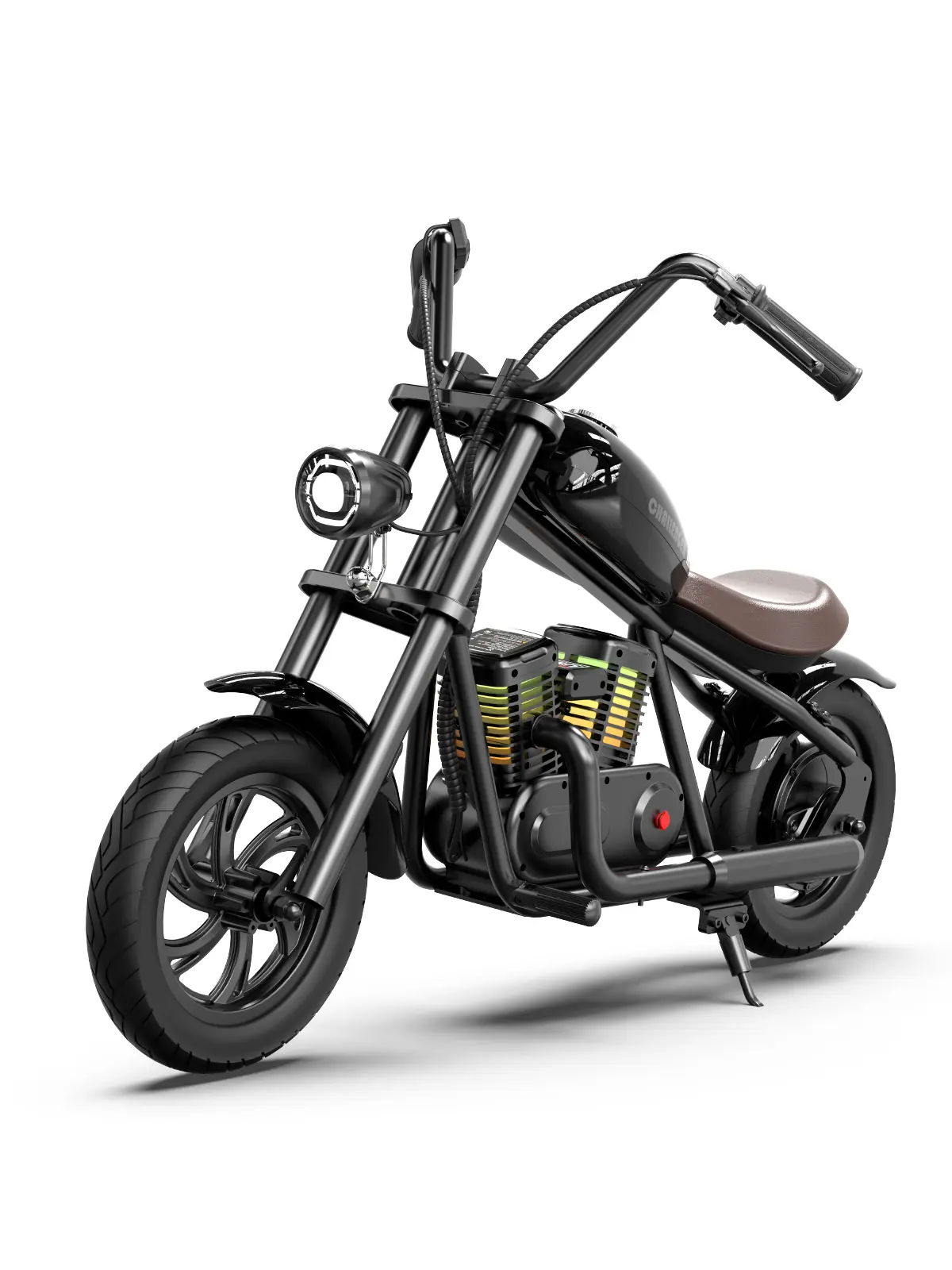 Hyper GoGo Kids Electric Dirt Motorcycle, Electric Kids Bike w/ Ambient Light, Music Player, Simulated Fog Emission, Up to 10MPH & 60 Mins Continuous Ride