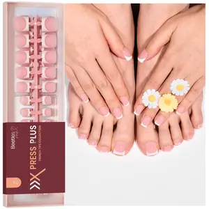 Beetles X Press Plus Matte French Press On Nails Tips , Pink Short Square Almond Shape Natural Acrylic Nail Tips Effortless Beauty & DIY Manicures -   Easter Nail Designs Spring Floral Nails Vacation Nails Graduation Nails  newyearnewme valentinesday