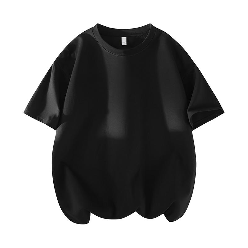 Men's 3PCS 100% cotton Crew Neck T-Shirts Set - Soft Loose Fit Navy Gray Black Tees for Casual Daily Wear