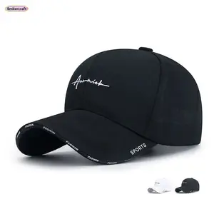 Korean Style Alphabet Embroidery Baseball Cap Unisex Streetwear Dad Hat Adjustable Cotton Breathable Lightweight Sun Hat for Daily Wear Outdoor Summer Outfit