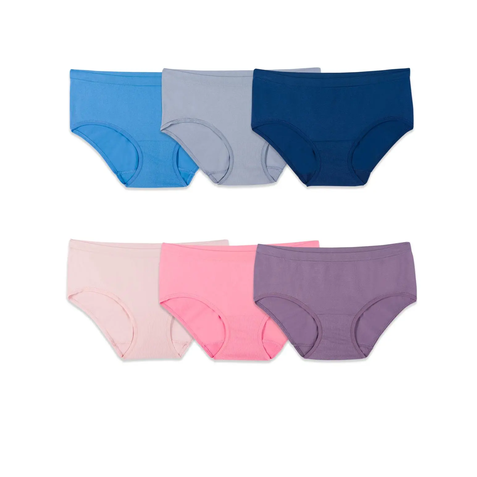 WOMENS SEAMLESS HIPSTER PANTY, 6 PACK