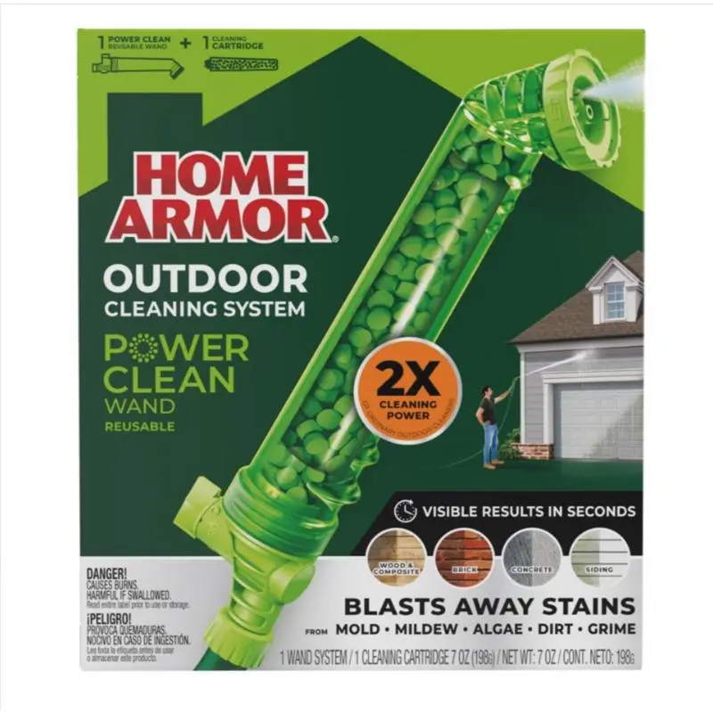 Home Armor 1044121 7 oz Power Clean Wand Starter Kit with House Wash Tablets - Pack of 6