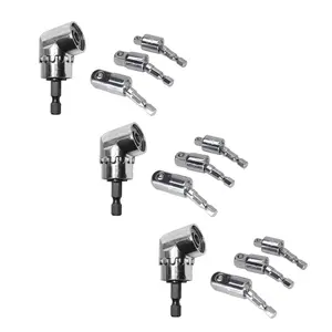 105° Angle Drill Adapter Set for Electric Drill, Long Extension Connector for Tight Spaces, Precision Engineered Corner Adapter