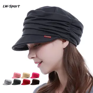 Women's Ruched Soft Brim Slouchy Newsboy Cap | ThatGirlAesthetic Coquette Face Slimming Stretch Fit Hat | Birthday Gift for Her Casual Daily All Season Fashion Headwear