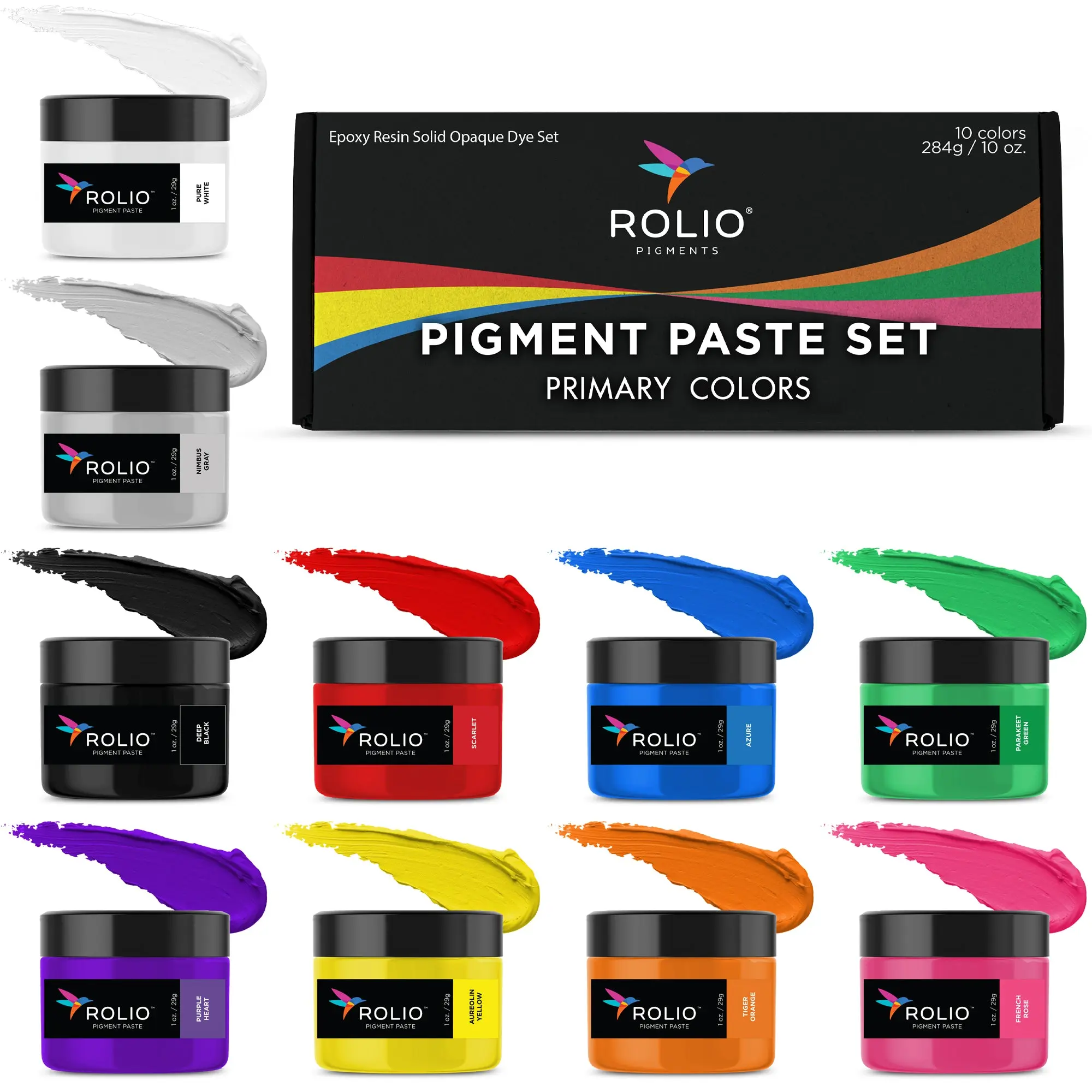 10 Color Pigment Paste Set (Primary Colors) 10 Color Pigment Paste Set (Primary Colors)