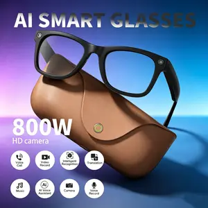 Ai Smart Glasses 2026 Mt5 Ultra, Camera Stabilization, Image Translation, 8mp Photo & Video, Call & Music, 2000mah Charger, Travel & Office Use