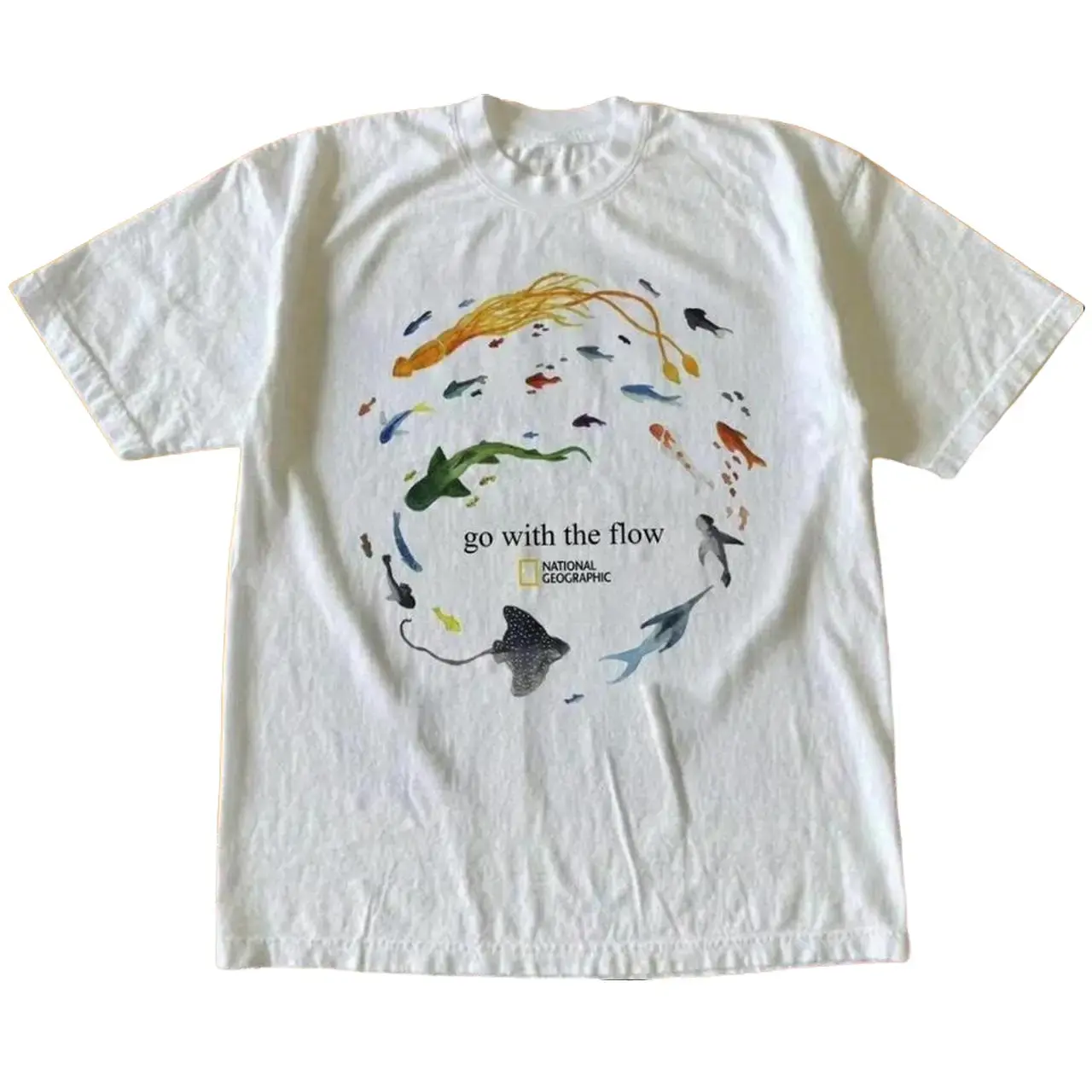 Gildan Men's and Women's T-shirt, National Geographic Ocean Nature Graphic Tee, Animal Tee, Unisex T-shirt, Gift T-shirt, Y2k Unisex Graphic Tees Gothic Grunge Emo Scene Amity Affliction Style Clothes Menswear Womenswear Streetwear