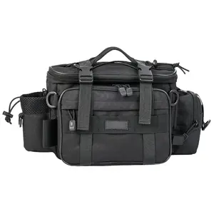 Portable Fishing Gear Organizer Wear Resist Outdoor Fishing Reel Bait Box Large Capacity Hunting Storage Tackle Bags Camping Picnic Cycling Backpack
