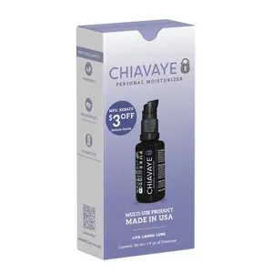 Chiavaye Personal Moisturizer– Multi-Use Personal Care Formula – Water-Based, Non-Greasy, pH Balanced – Single Pack 30 mL or 100 mL