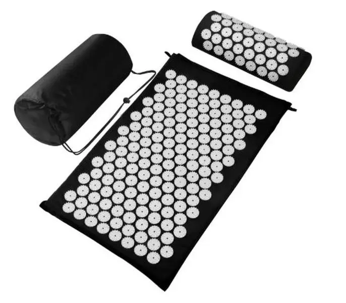 Acupressure Mat Set Suitable for Men and Women, Carry a Handbag, Black White Acupressure Mat Set Suitable for Men and Women, Carry a Handbag, Black White