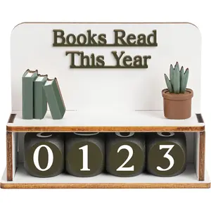 Personalized Books Read This Year Counter Tracker Bookshelf Decor Valentines Day Gifts For Women Readers Book Lovers Bookworm Bookish Accessories Stocking Stuffers