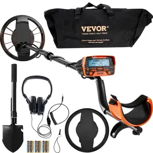 【Summervibes】VEVOR Metal Detector for Adults & Kids,  Waterproof Search Coil with High Accuracy Pointer Display, Adjustable 38''-49'' Gold Detector, Lightweight Aluminum Stem for Detecting Gold Treasure