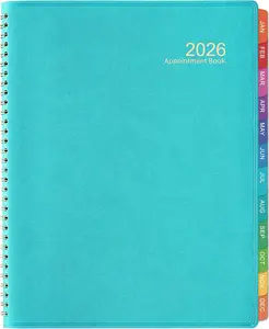 Appointment Book 2026-53 Weeks Daily Planner 2026, January 2026 - December 2026, 8.5" x 11" Daily Organizer 2026, Appointment Planner 2026 with 15-Minute Increments