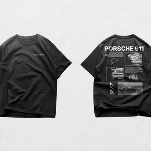 Porsche 911 T-Shirt, Porsche Shirt, Casual Unisex Cotton Top for Men & Women, Gift for Car Lover, Full Size & Color