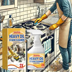Heavy Oil Cleaner, Stain Remover, 1/2 Counts Oven Cleaner, Household Kitchen Cleaner, Kitchen Cleaning Product, Household Cleaning Supplies