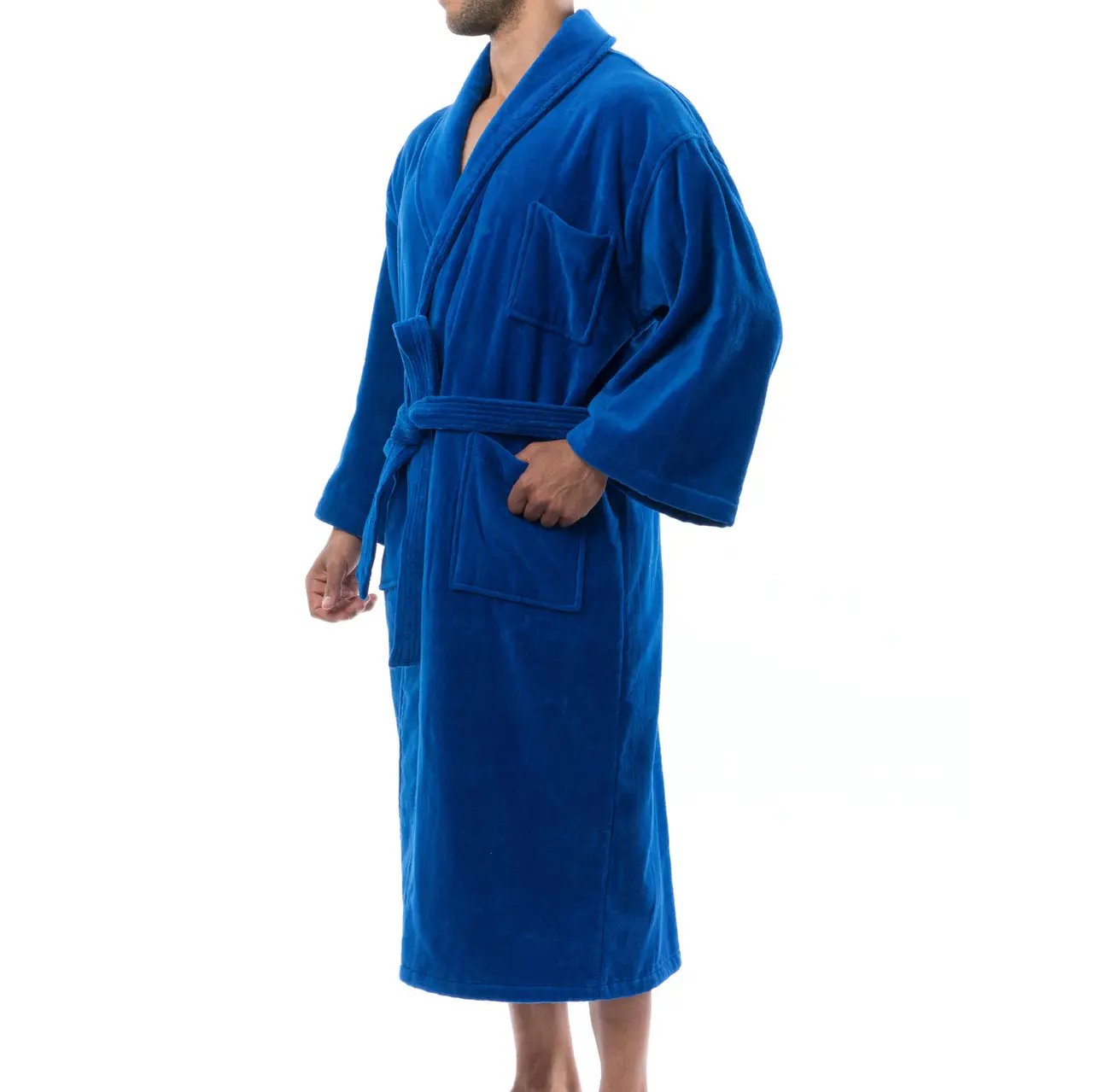 Alpine Swiss Pure Cotton Mens Terry Cloth Bathrobe Super Absorbent Spa Robe