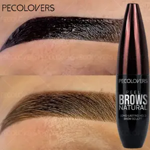 Waterproof Peel-off Eyebrow Gel Eyebrow Tinting Cream Coffee/black Semi-Permanent Permanent Transfer-Proof Eye Brow Tattoo Tint