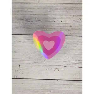 Pink Hearts Sticker