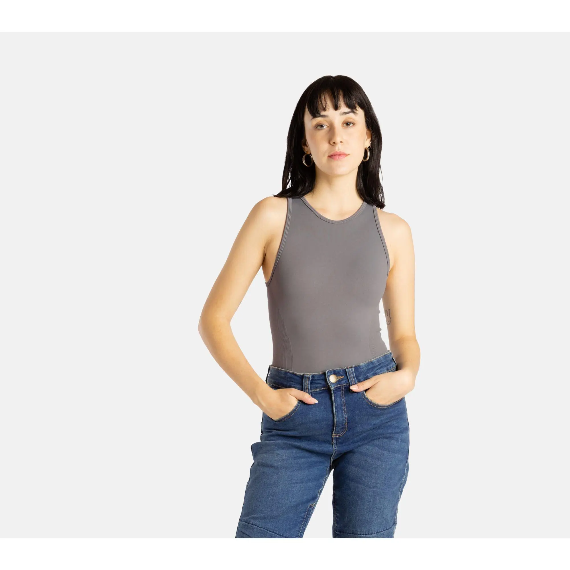 No Limbits Adaptive Women's Charcoal SensoryCompressionTank