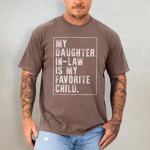 Daughter-in-Law Shirt, Comfort Colors Dad Tee, Funny Father-in-Law Gift, Perfect Father’s Day Present from Daughter-in-Law, Great Wedding or Family Occasion Gift