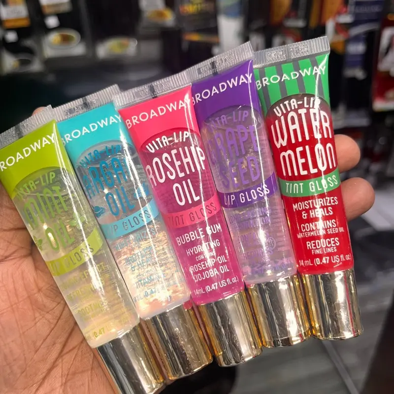 Broadway Vita-Lip Moisturizing, 5 count Soothing & Super Shiny Clear Lipglosses Bundle  Glossy Makeup