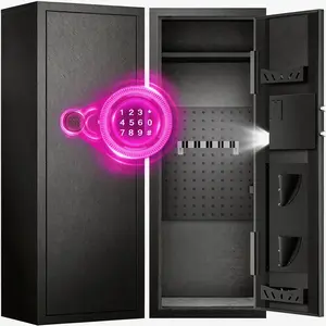 [live] ACTIGER Digital Home Gun Safe Cabinet: Quick Access Security Box for Rifles and Pistols with Alarm & Reaction Lock - Large Easy Setup Storage for Home Office Closet - Ideal Security Gift for Men/Family