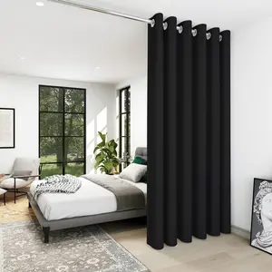 Deconovo Divider Curtains(1 Panel) for Office/Room/Theater - Thermal Curtains, Soundproof Drapes for Sliding Door, Blackout Curtain Screen for Bedroom