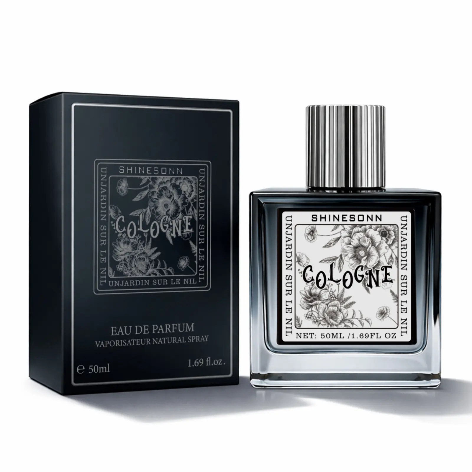 Men's Refreshing Cologne (1.69fl oz/50ml) - Bright Lemon & Orange, Earthy Rosemary, Woody Sandalwood | Modern Sophisticated Bottle, Ideal Gift for Christmas, Valentine’s Day, Birthdays & Date Nights