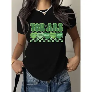 Celebrate Your Irish Pride with Strong Lucky Enough Affirmation Tee