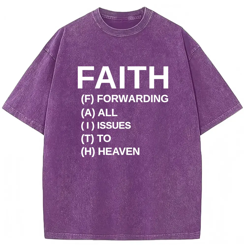 Washed T-shirt-Purple